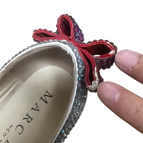 Marc Defang Handmade Rhinestones Pageant Prom Heels Shoes 6.5 Fairycore Coquette - Picture 10 of 12